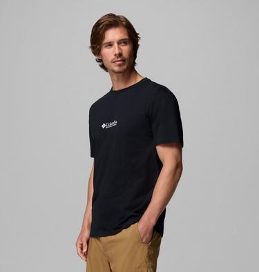 Men's Knoll Canyon Organic Cotton Graphic T-Shirt, Color: Black, Hike More, image 12