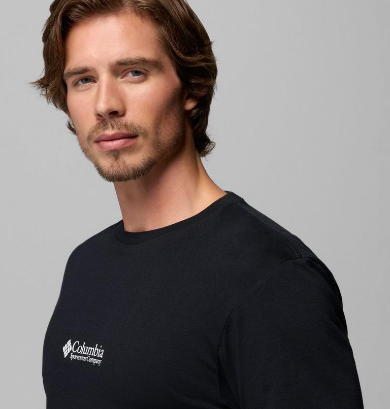 Men's Knoll Canyon Organic Cotton Graphic T-Shirt, Color: Black, Hike More, image 5