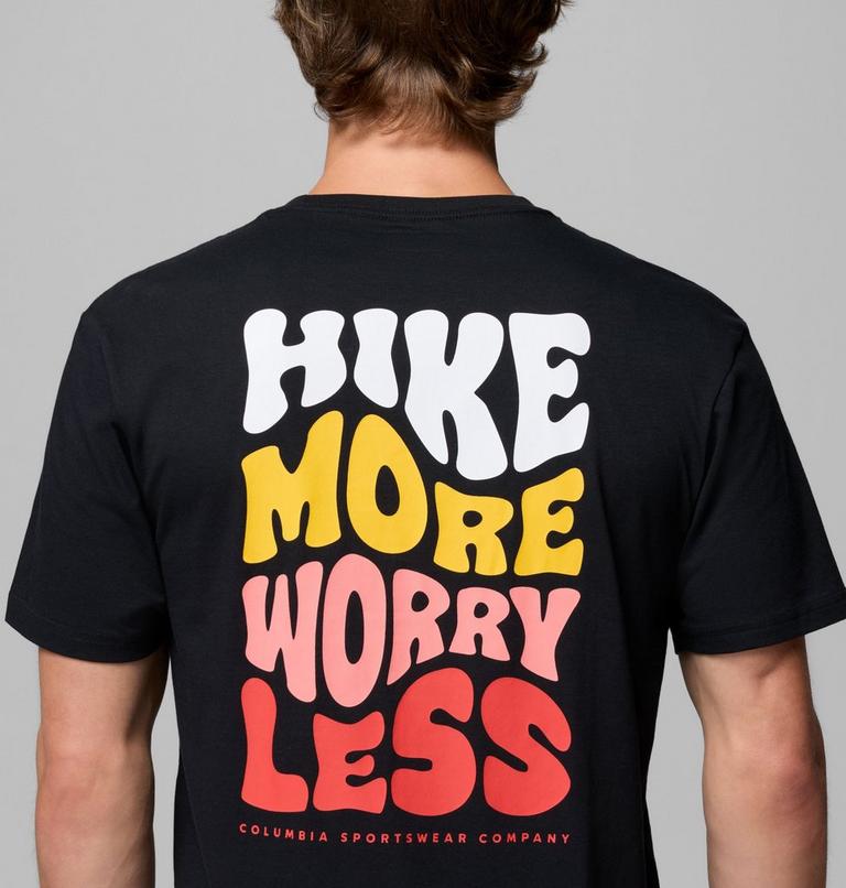Men's Knoll Canyon Organic Cotton Graphic T-Shirt, Color: Black, Hike More, image 6