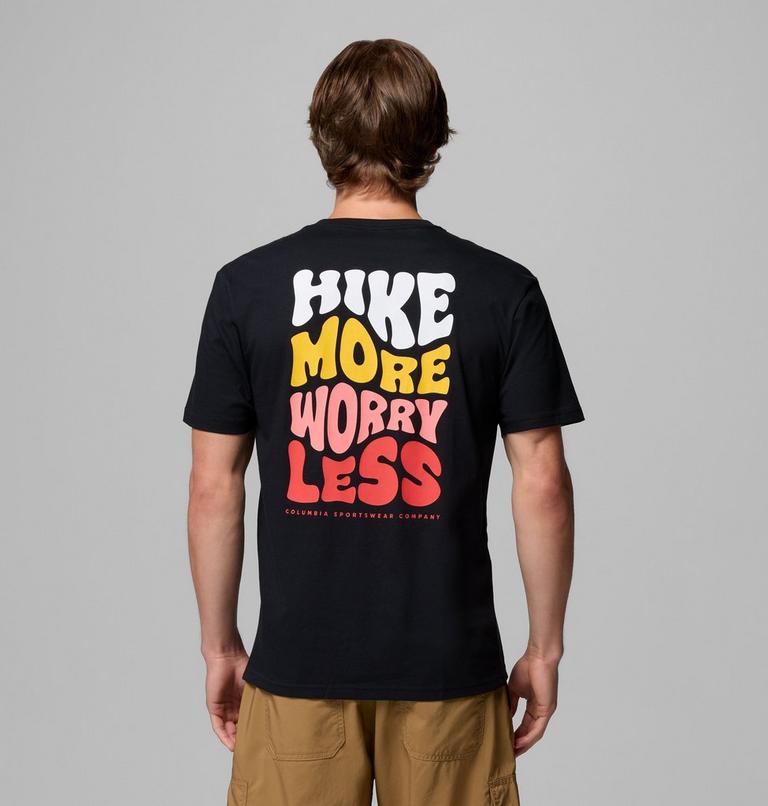 Men's Knoll Canyon Organic Cotton Graphic T-Shirt, Color: Black, Hike More, image 1
