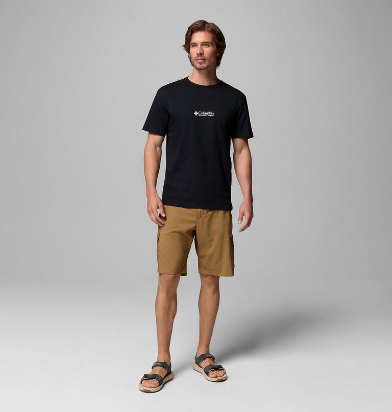 Men's Knoll Canyon Organic Cotton Graphic T-Shirt, Color: Black, Hike More, image 2