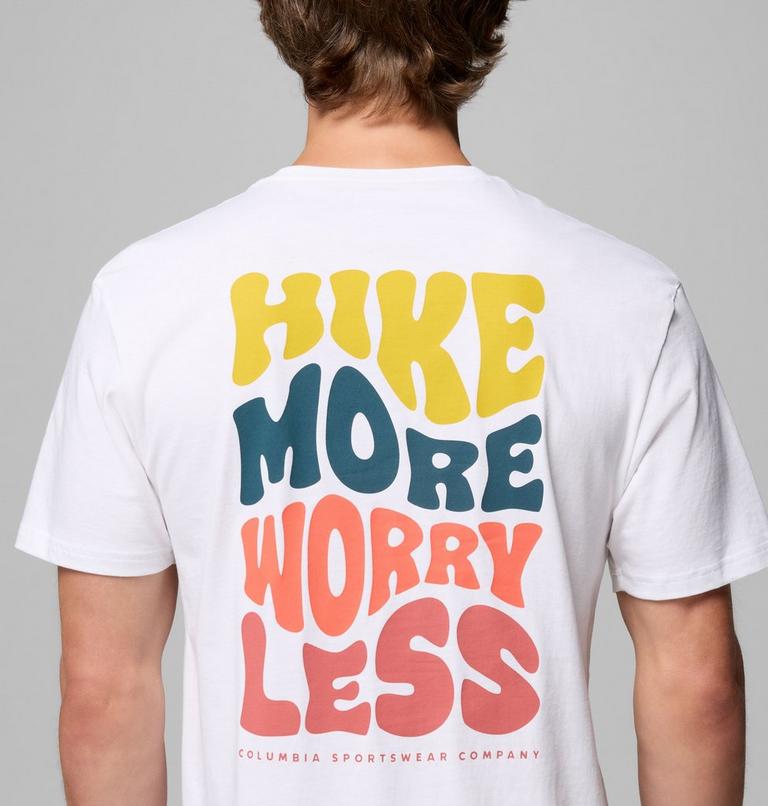 Men's Knoll Canyon Organic Cotton Graphic T-Shirt, Color: White, Hike More, image 6