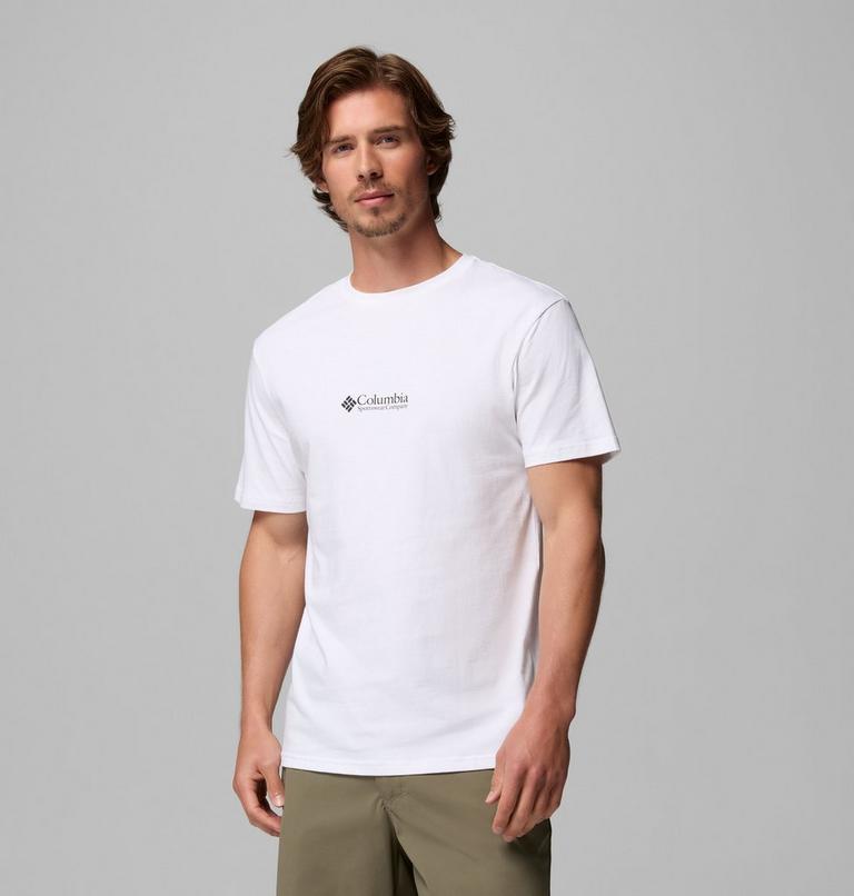 Men's Knoll Canyon Organic Cotton Graphic T-Shirt, Color: White, Hike More, image 3