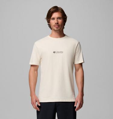 Men's Knoll Canyon Organic Cotton Graphic T-Shirt, Color: Chalk, Hike More, image 7