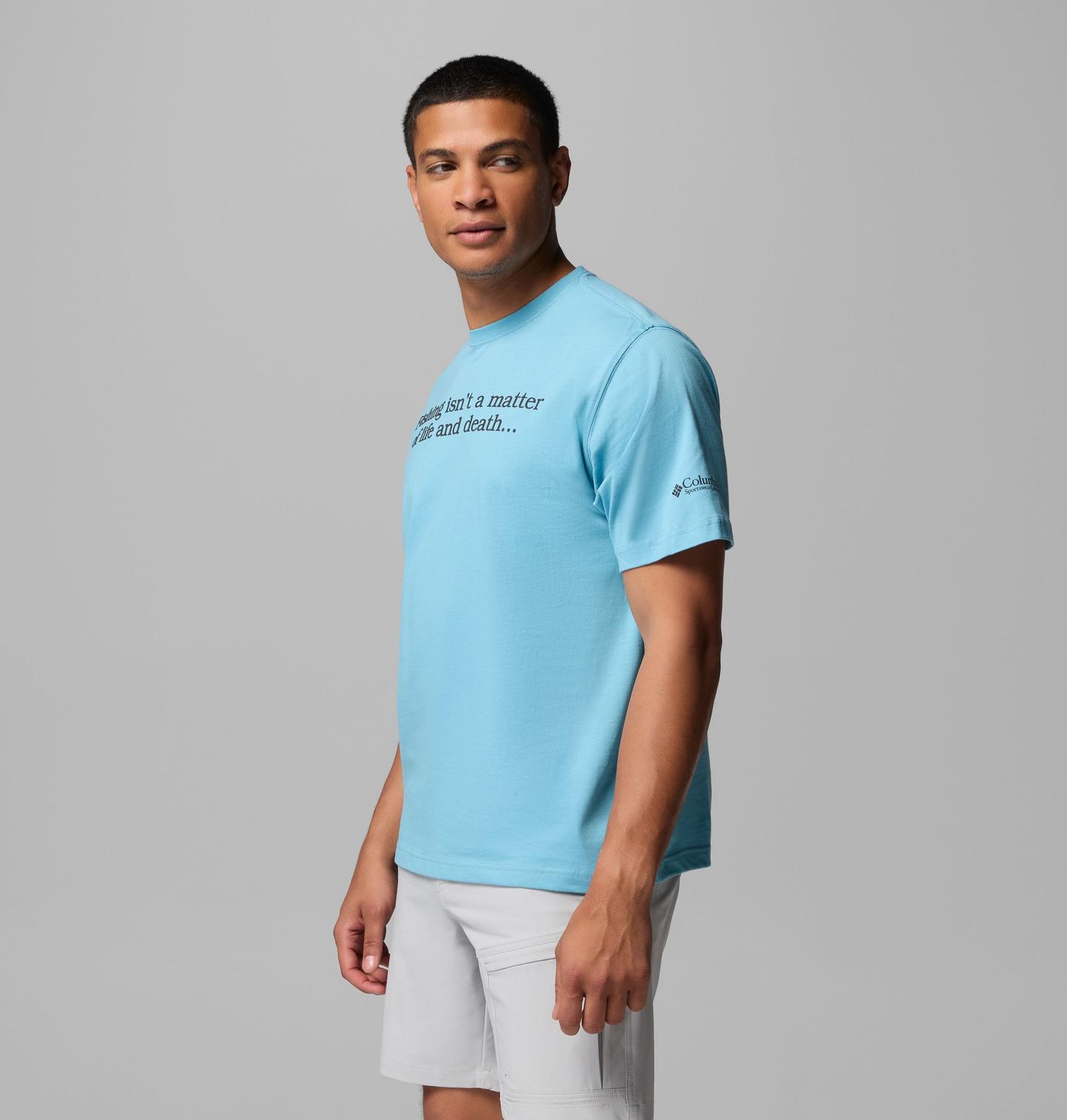 Мужская футболка Columbia PFG Importanter, цвет: Синий — фото 4
