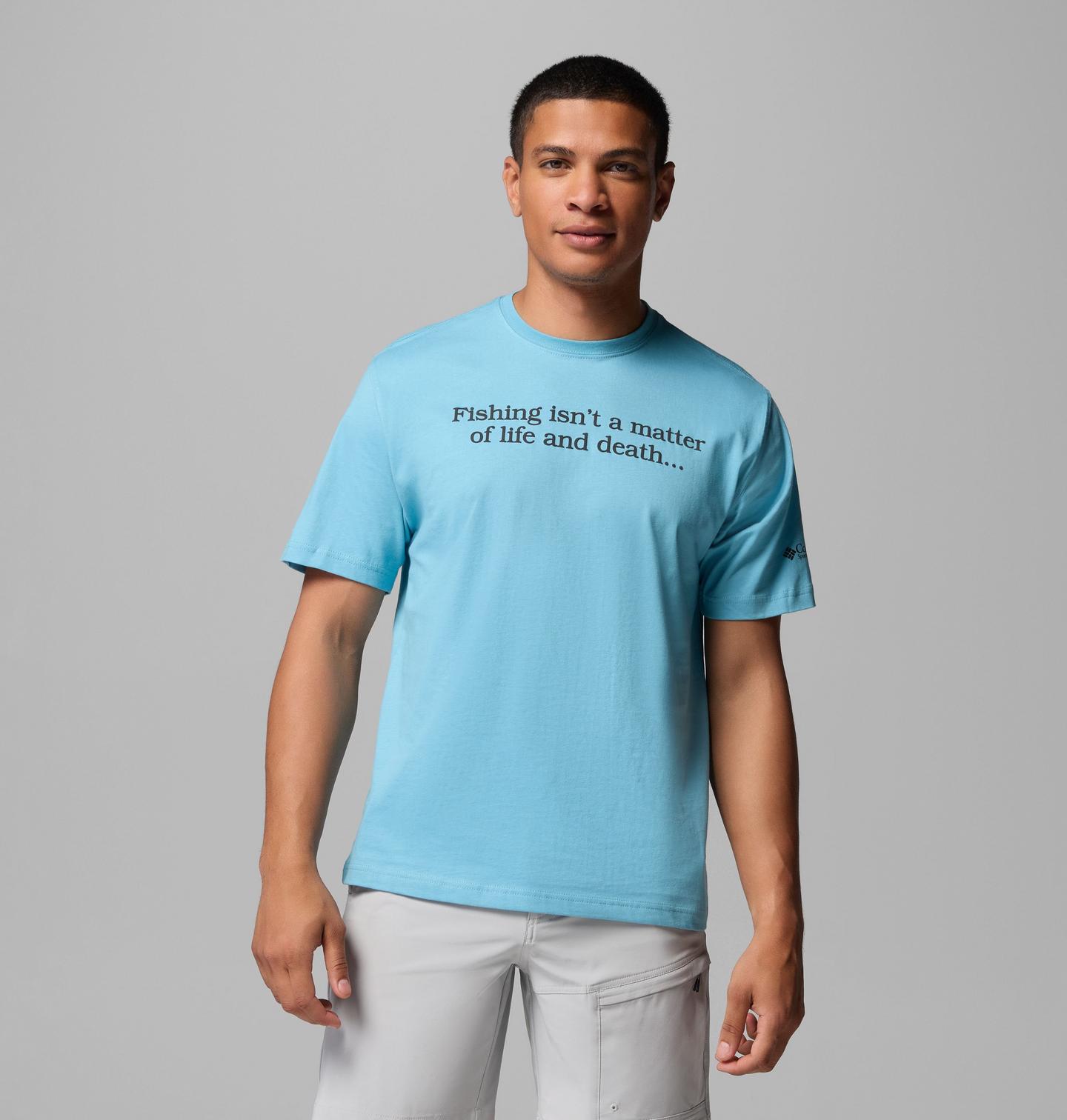 Мужская футболка Columbia PFG Importanter, цвет: Синий — фото 1