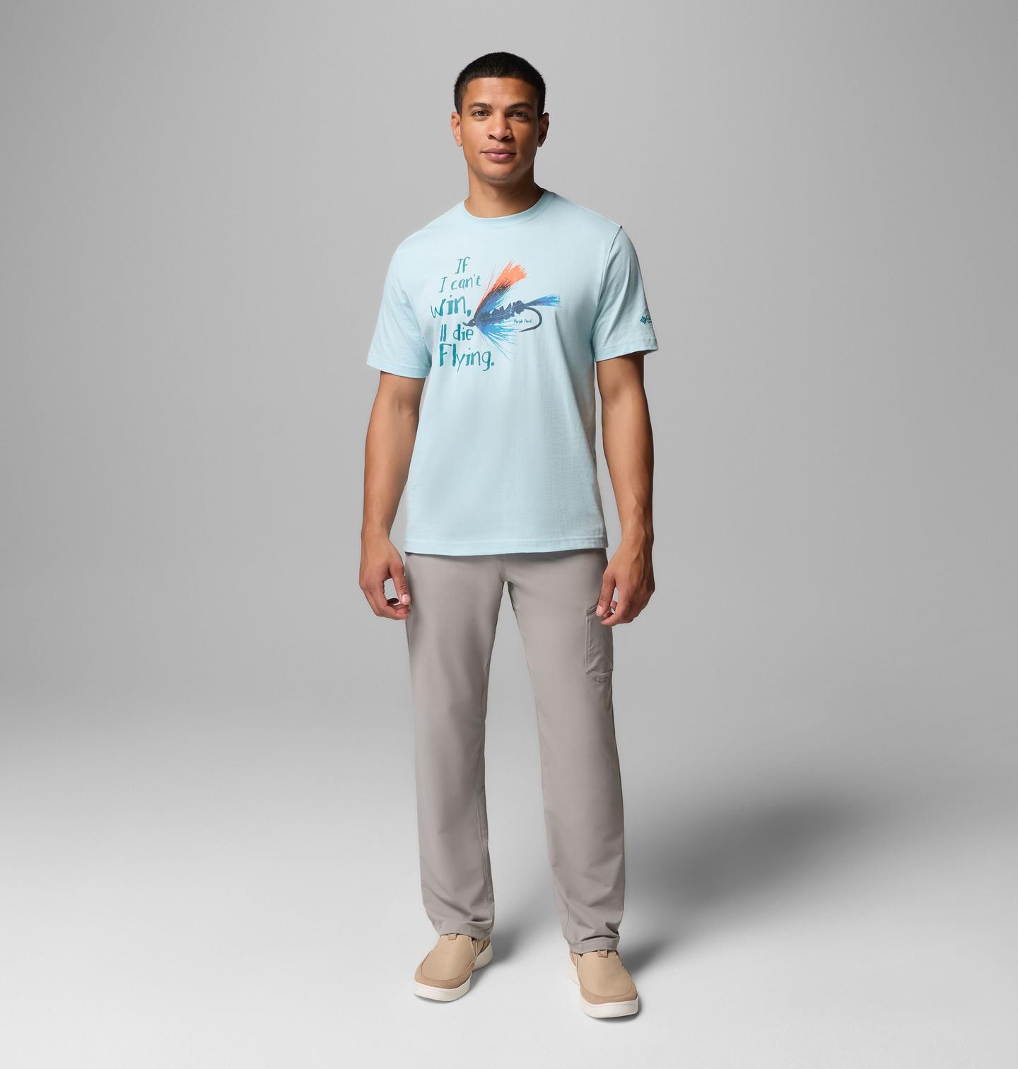 Мужская футболка Columbia PFG Die Flying, цвет: Тёмно-синий — фото 2
