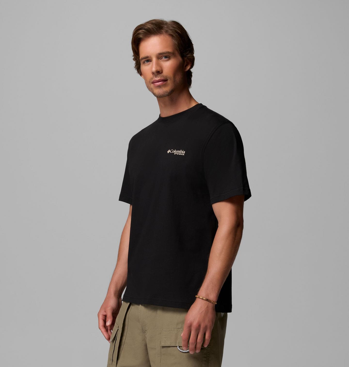 Мужская футболка Columbia PHG Prong Night T-Shirt, цвет: Чёрный — фото 3