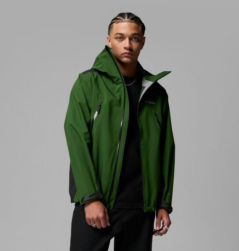 Men's Striker 3L Waterproof Jacket, Color: Woodland, Black, image 5