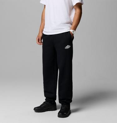 Men's Heavyweight Jogger, Color: Black, Snowy Peaks, image 4