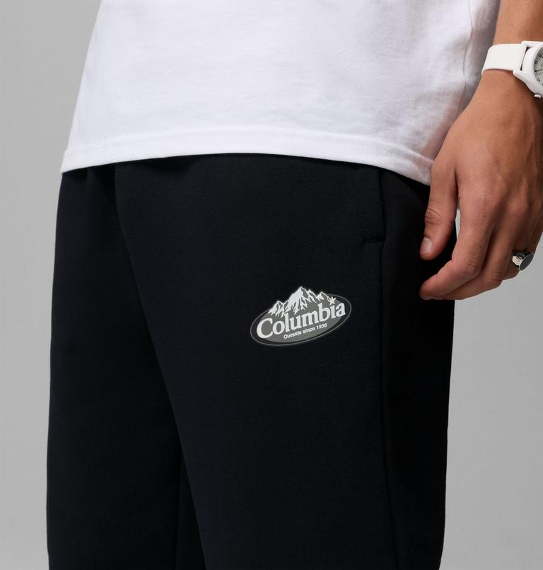 Men's Heavyweight Jogger, Color: Black, Snowy Peaks, image 7