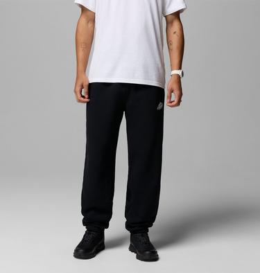 Men's Heavyweight Jogger, Color: Black, Snowy Peaks, image 1