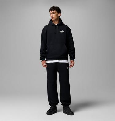 Men's Heavyweight Jogger, Color: Black, Snowy Peaks, image 2