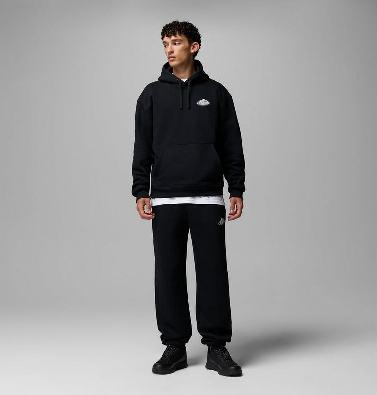 Men's Heavyweight Jogger, Color: Black, Snowy Peaks, image 2
