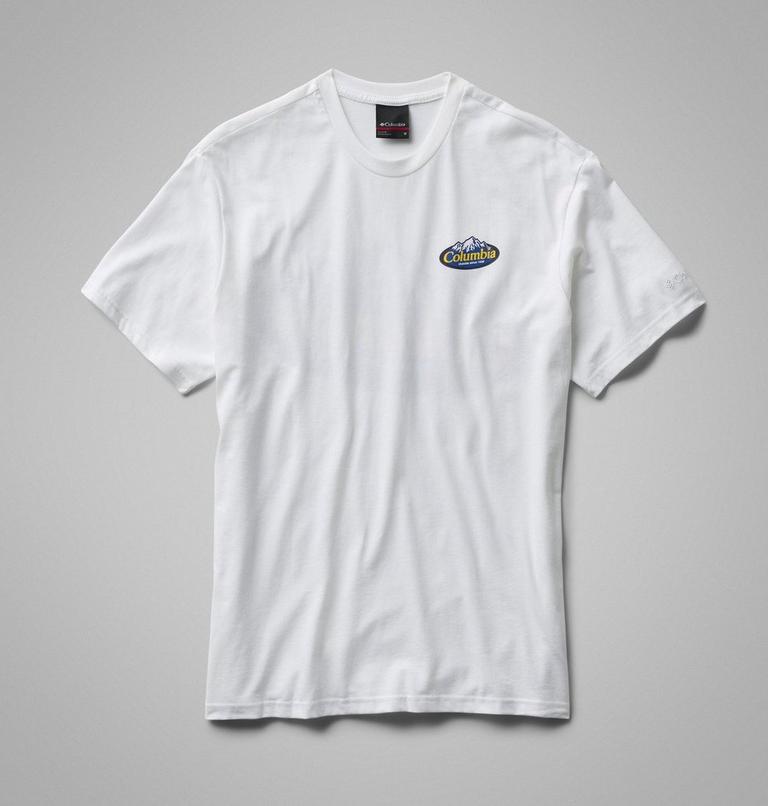 Men's Heavyweight Graphic T-Shirt, Color: Black, Snowy Peaks, image 8