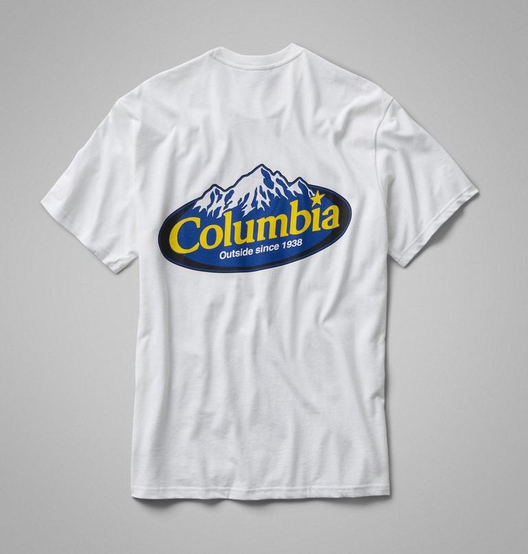 Men's Heavyweight Graphic T-Shirt, Color: Black, Snowy Peaks, image 9