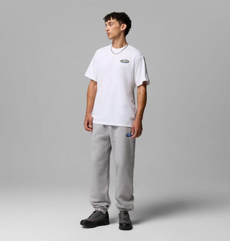 Men's Heavyweight Graphic T-Shirt, Color: White, Snowy Peaks, image 7