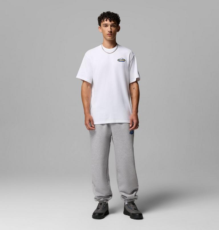 Men's Heavyweight Graphic T-Shirt, Color: White, Snowy Peaks, image 8