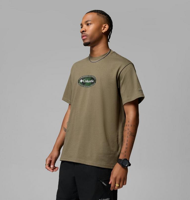 Men's Heavyweight Graphic T-Shirt, Color: Stone Green, Worldwide, image 4