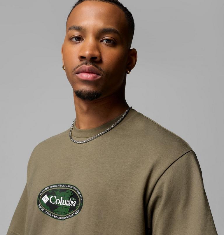 Men's Heavyweight Graphic T-Shirt, Color: Stone Green, Worldwide, image 5