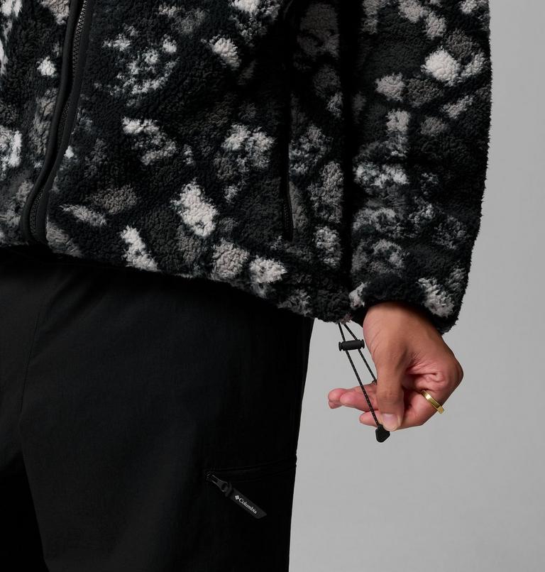 Giacca in pile stampata Mou/tain da uomo, Color: Black Broken Rockcamo, image 6
