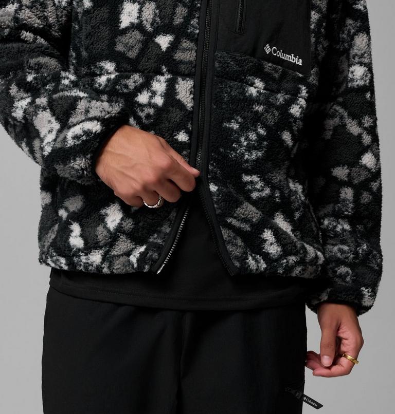 Giacca in pile stampata Mou/tain da uomo, Color: Black Broken Rockcamo, image 9