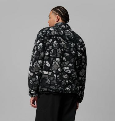 Giacca in pile stampata Mou/tain da uomo, Color: Black Broken Rockcamo, image 7