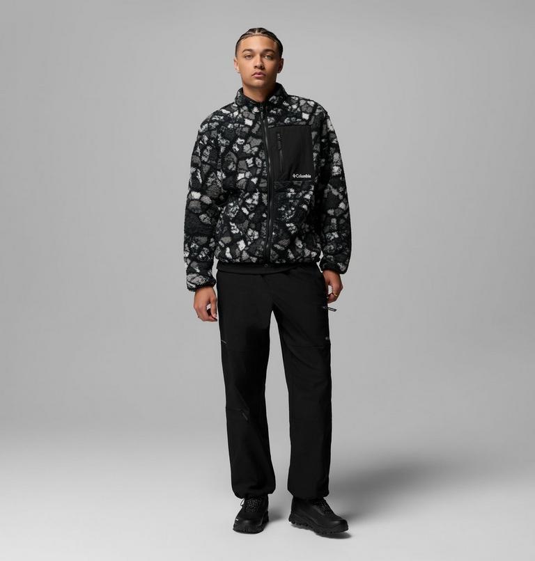 Giacca in pile stampata Mou/tain da uomo, Color: Black Broken Rockcamo, image 12