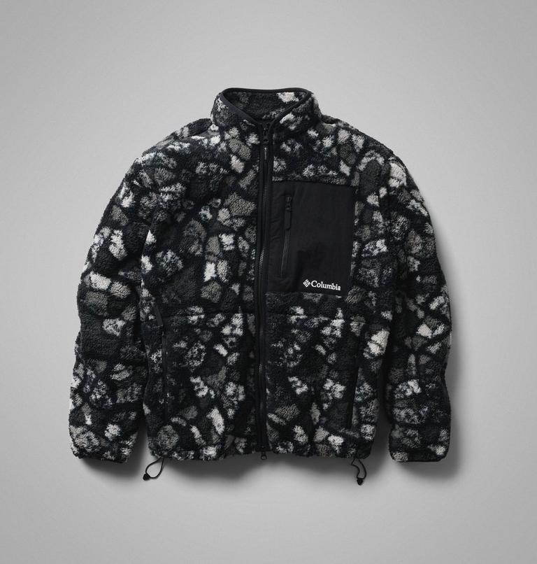Giacca in pile stampata Mou/tain da uomo, Color: Black Broken Rockcamo, image 13