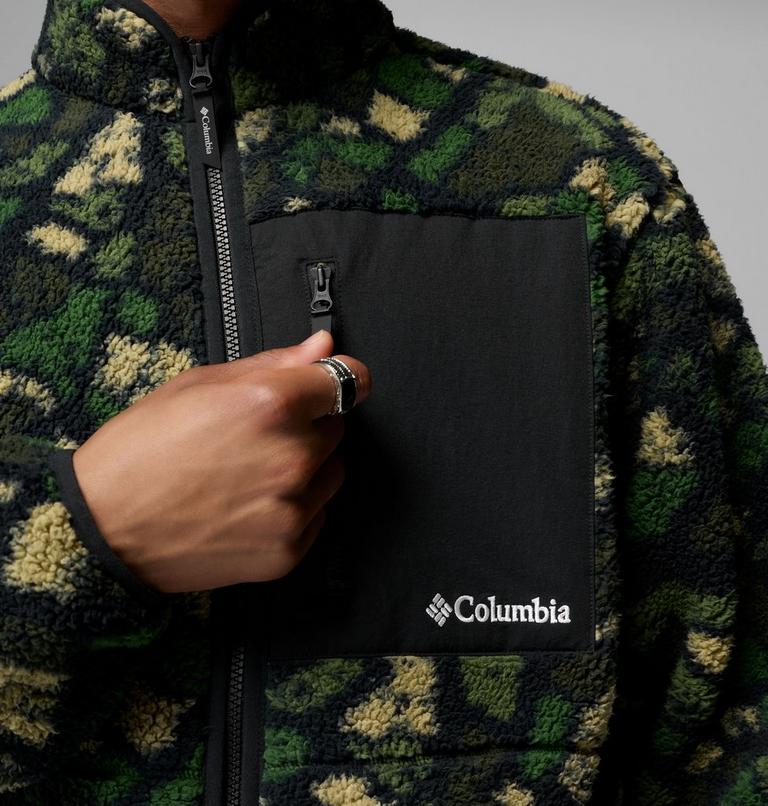 Giacca in pile stampata Mou/tain da uomo, Color: Woodland Broken Rockcamo, image 8