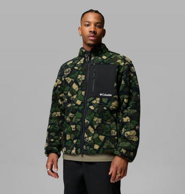 Giacca in pile stampata Mou/tain da uomo, Color: Woodland Broken Rockcamo, image 1