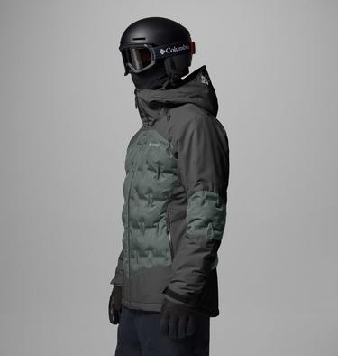Men's Alpine Break II Insulated Ski Jacket, Color: Shark, Sedona Sage, image 3