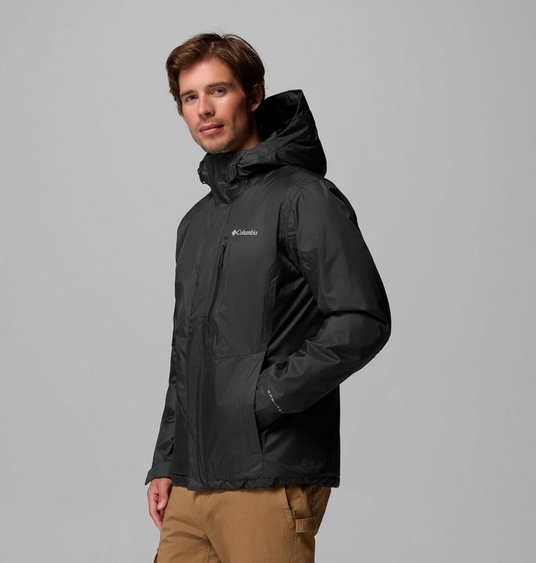 Men's Pouring Adventure Waterproof Insulated Jacket, Color: Black, image 4
