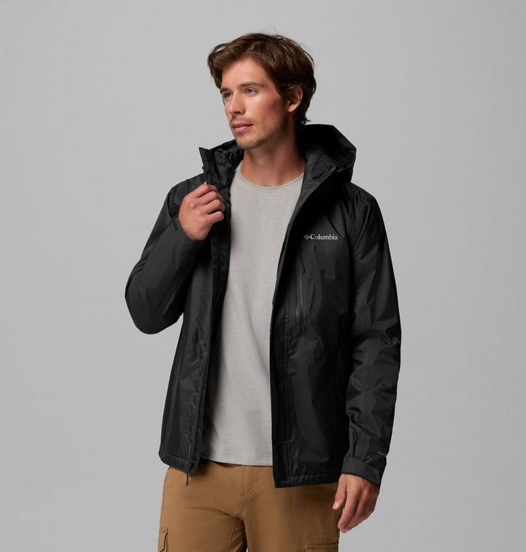 Men's Pouring Adventure Waterproof Insulated Jacket, Color: Black, image 5