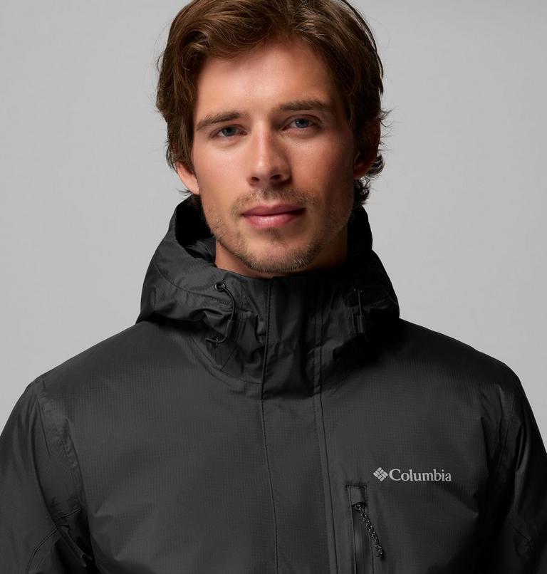 Men's Pouring Adventure Waterproof Insulated Jacket, Color: Black, image 6