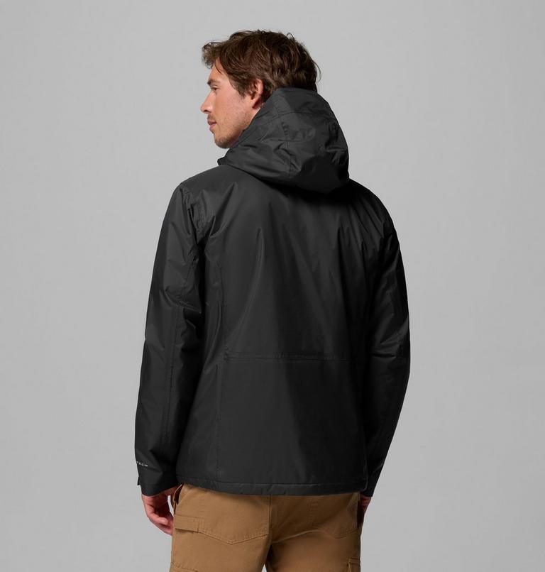 Men's Pouring Adventure Waterproof Insulated Jacket, Color: Black, image 3