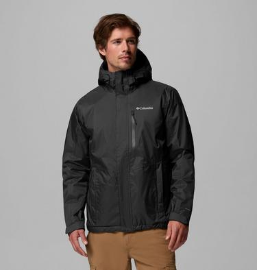 Men's Pouring Adventure Waterproof Insulated Jacket, Color: Black, image 9