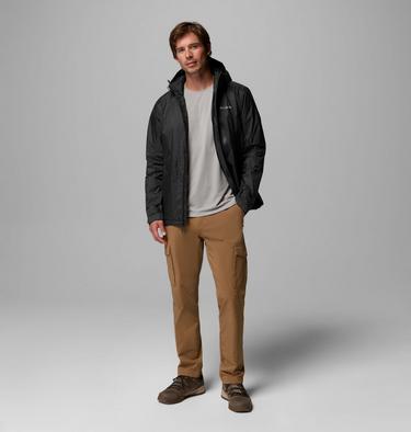 Men's Pouring Adventure Waterproof Insulated Jacket, Color: Black, image 10