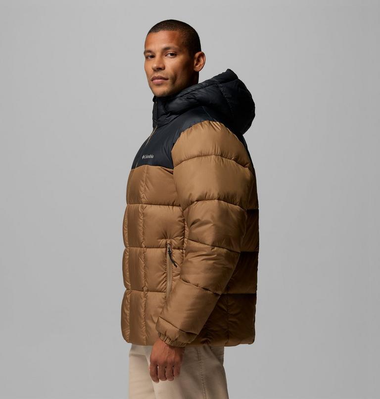 Men's Puffect IV Hooded Puffer Jacket, Color: Delta, Black, image 4