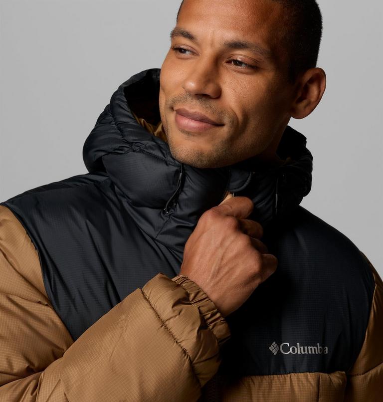 Men's Puffect IV Hooded Puffer Jacket, Color: Delta, Black, image 7