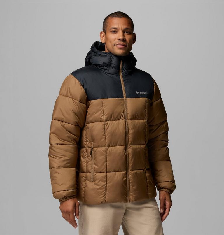 Men's Puffect IV Hooded Puffer Jacket, Color: Delta, Black, image 1