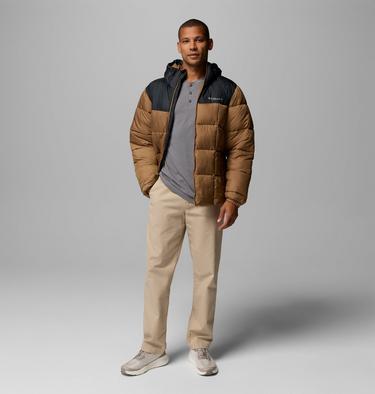 Men's Puffect IV Hooded Puffer Jacket, Color: Delta, Black, image 10