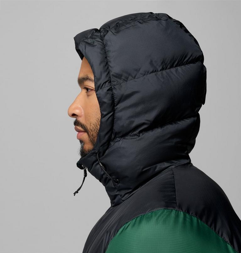 Men's Puffect IV Hooded Puffer Jacket, Color: Rain Forest, Black, image 7