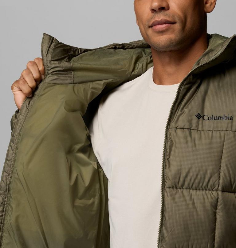 Men's Puffect IV Hooded Puffer Jacket, Color: Stone Green, image 8