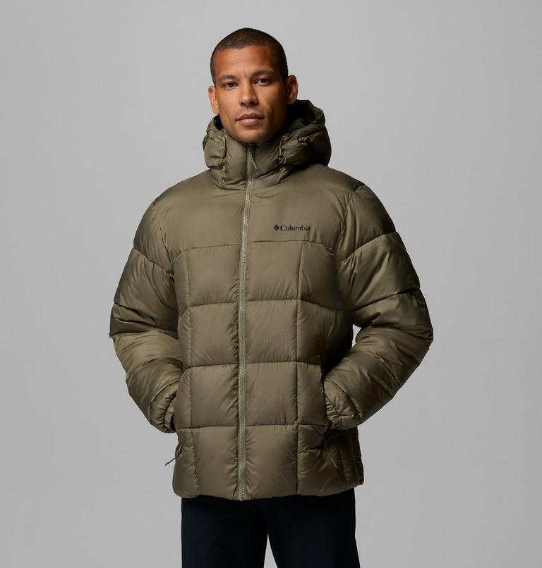 Men's Puffect IV Hooded Puffer Jacket, Color: Stone Green, image 1