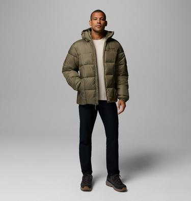 Men's Puffect IV Hooded Puffer Jacket, Color: Stone Green, image 14
