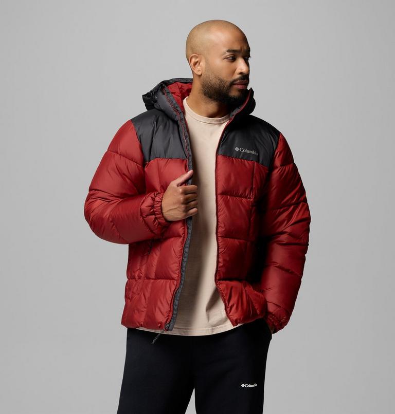 Men's Puffect IV Hooded Puffer Jacket, Color: Red Oxide, Shark, image 5