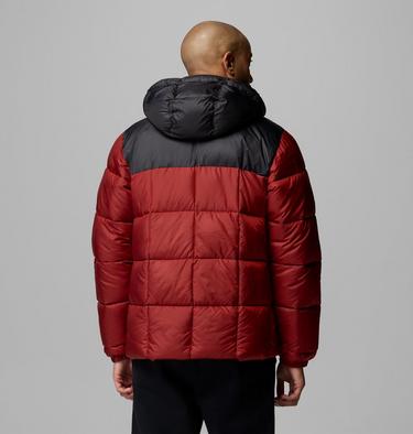 Men's Puffect IV Hooded Puffer Jacket, Color: Red Oxide, Shark, image 3