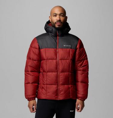 Men's Puffect IV Hooded Puffer Jacket, Color: Red Oxide, Shark, image 1