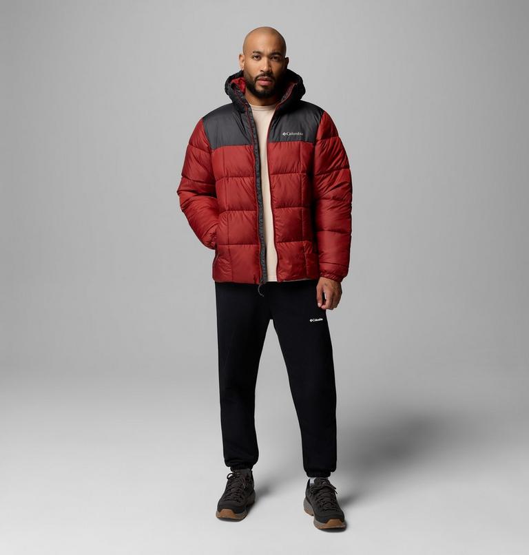 Men's Puffect IV Hooded Puffer Jacket, Color: Red Oxide, Shark, image 2